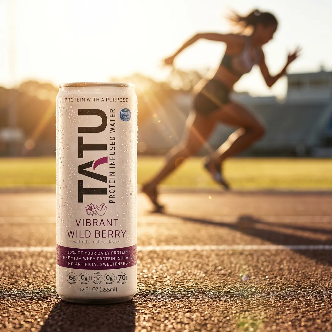 TATU Protein Water – Wild Berry – Individual Cans