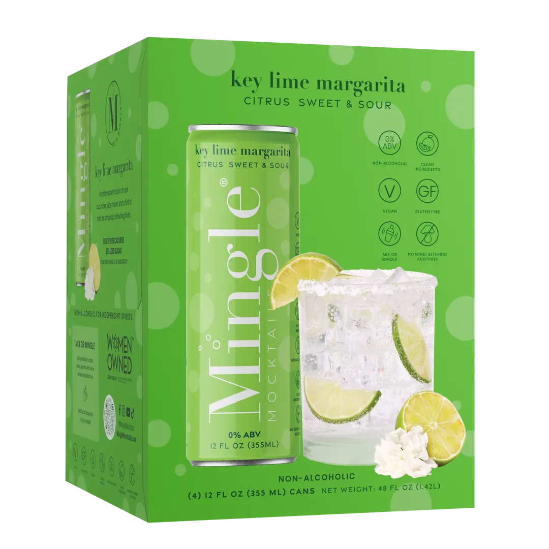 Mingle Mocktails Key Lime Margarita, Cans 24-pack (12oz)
