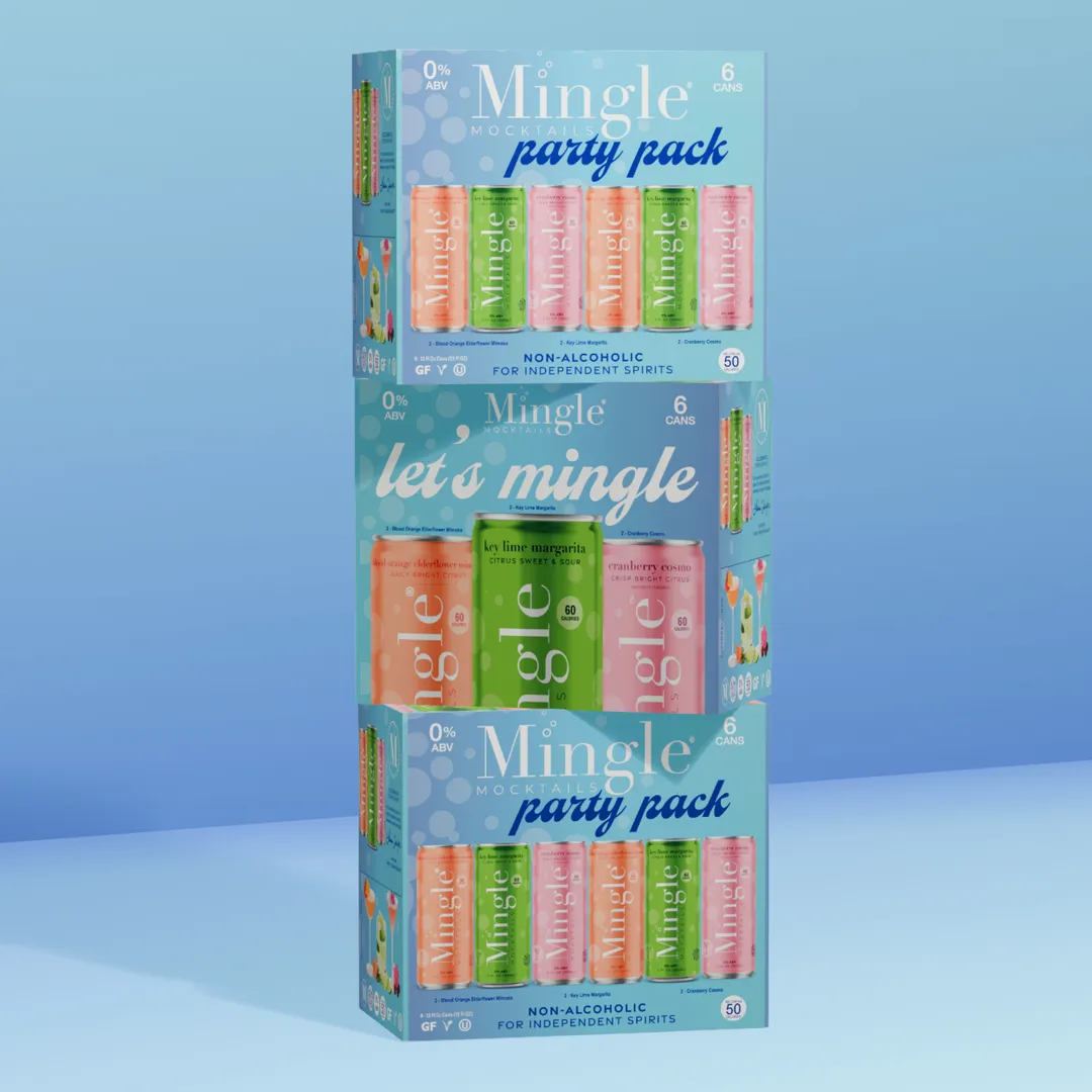 Mingle Mocktails Party Pack, Variety Cans 24-Pack (12oz)