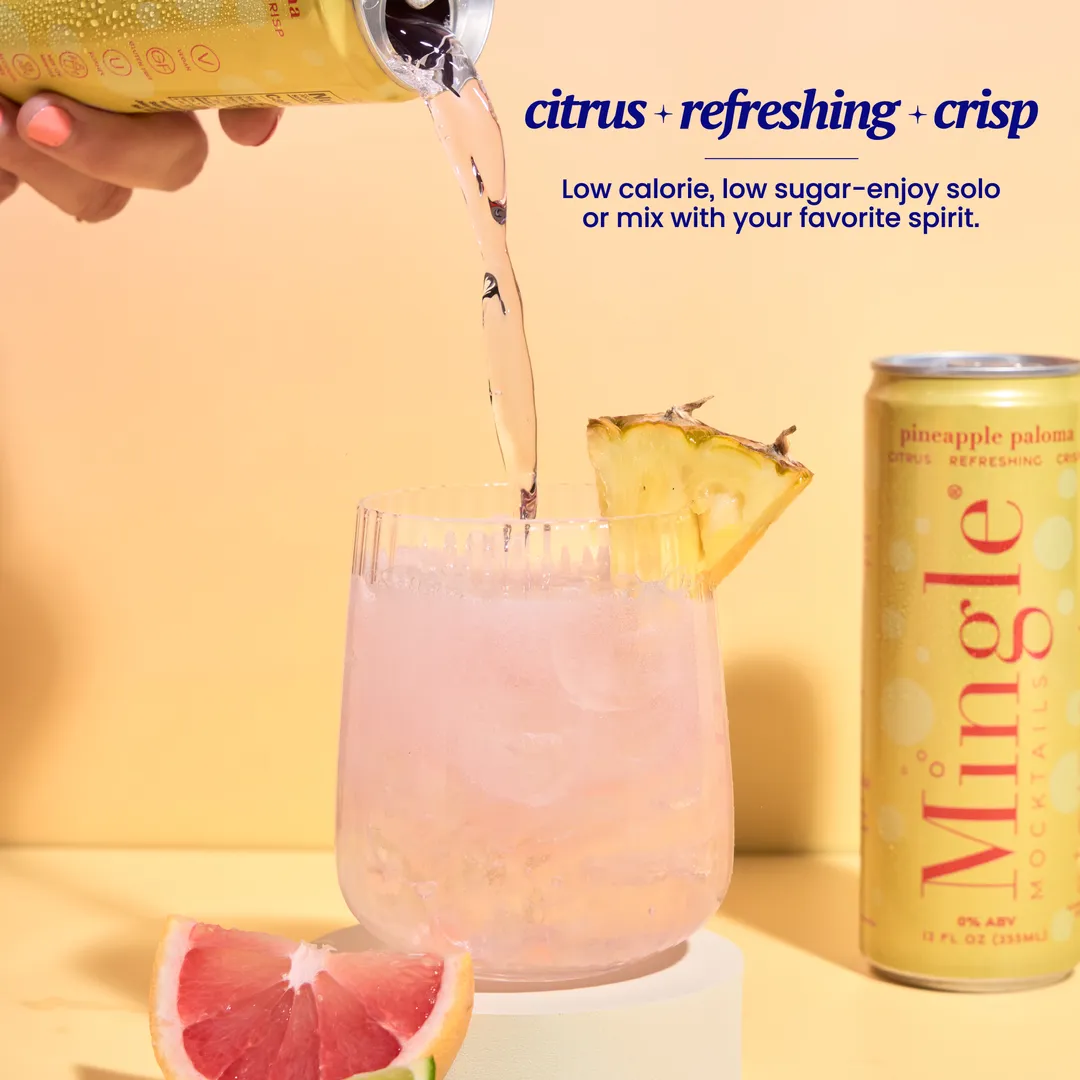 Mingle Mocktails Pineapple Paloma, Cans 24-pack (12oz)