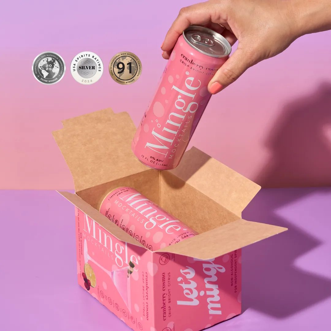 Mingle Mocktails Cranberry Cosmo, Cans 24-pack (12oz)