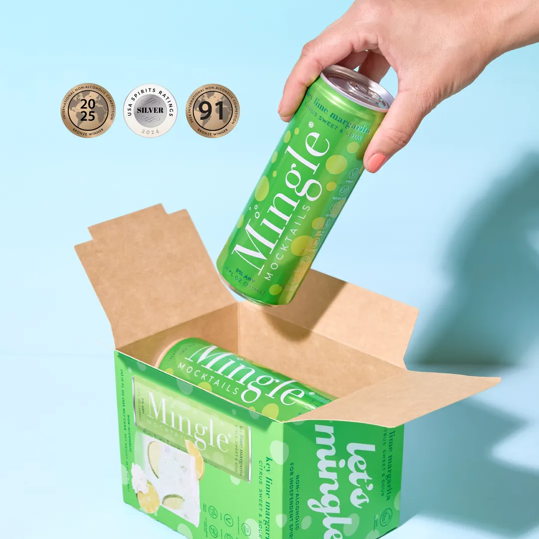 Mingle Mocktails Key Lime Margarita, Cans 24-pack (12oz)