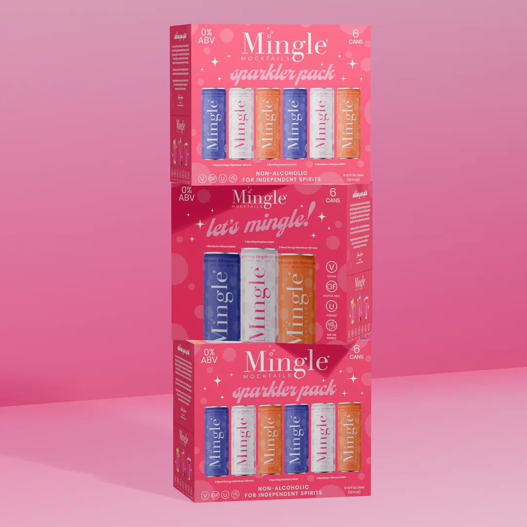 Mingle Mocktails Sparkler Pack, Variety Cans 24-pack (12oz)