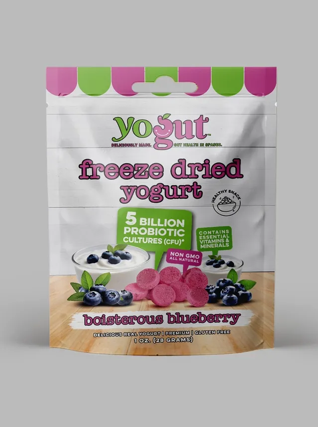Boisterous Blueberry Yogut Freeze Dried Ygt 5B Probiotics 6x1oz