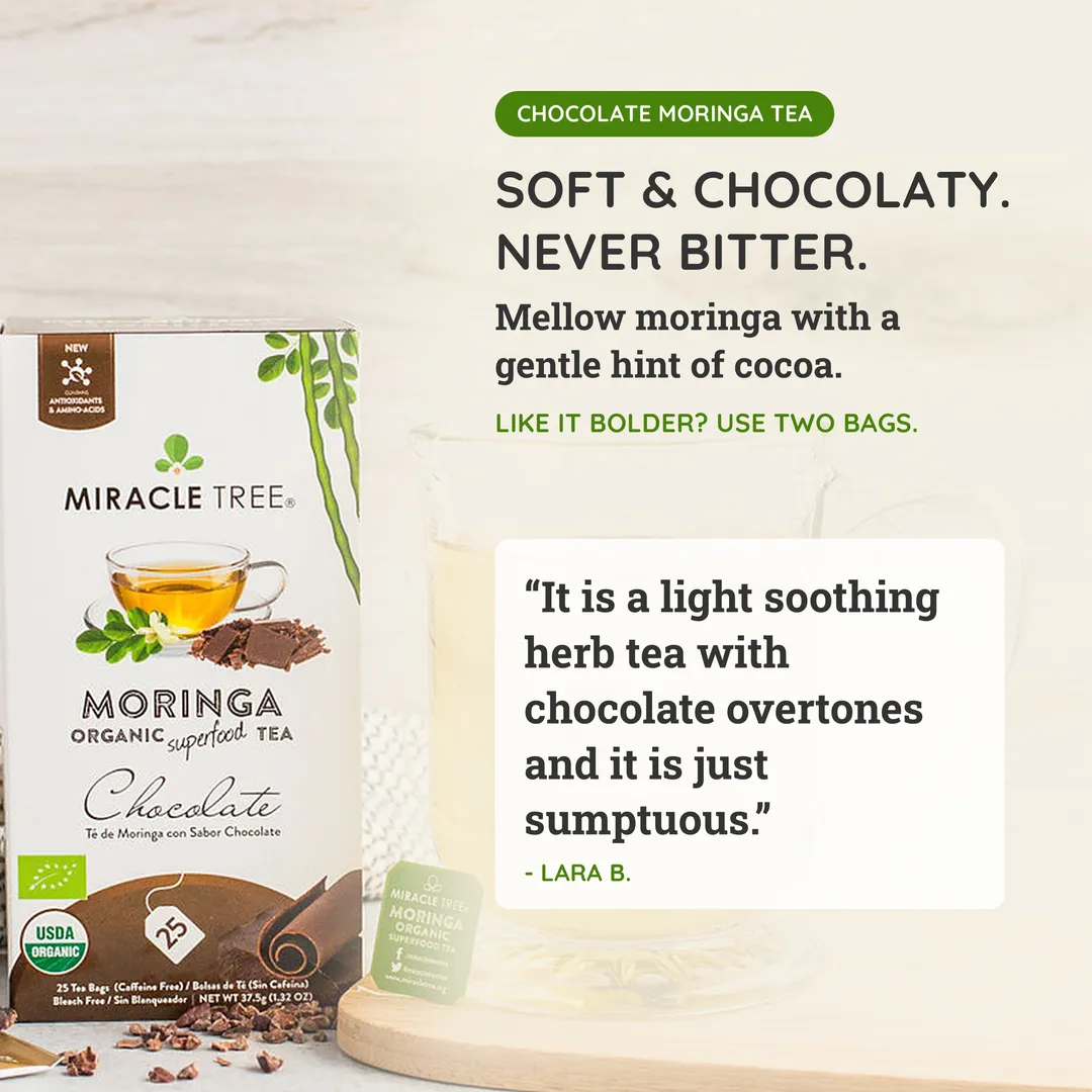 Organic Moringa Tea: Chocolate