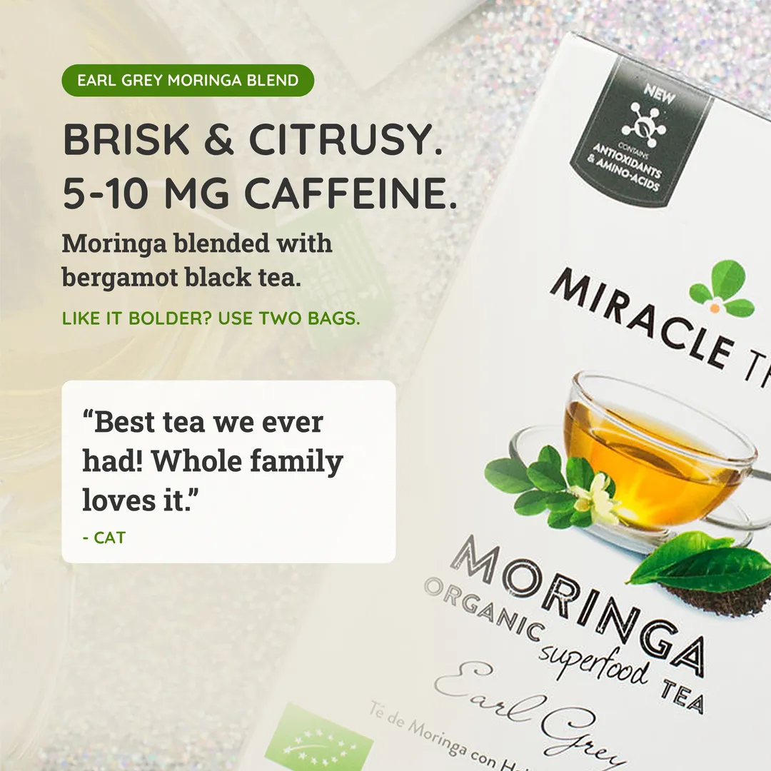Organic Moringa Tea: Earl Grey