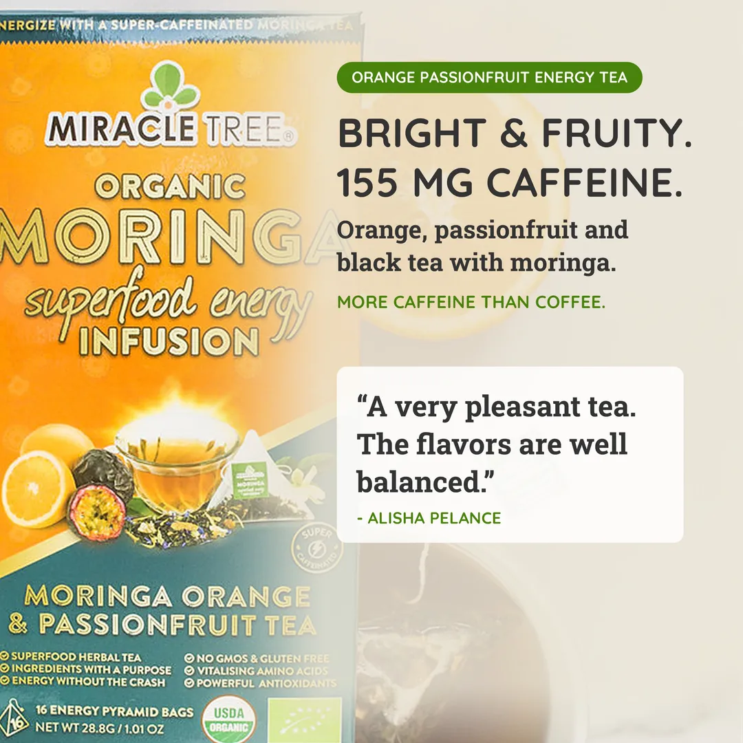 Moringa Energy Tea: Orange Passionfruit