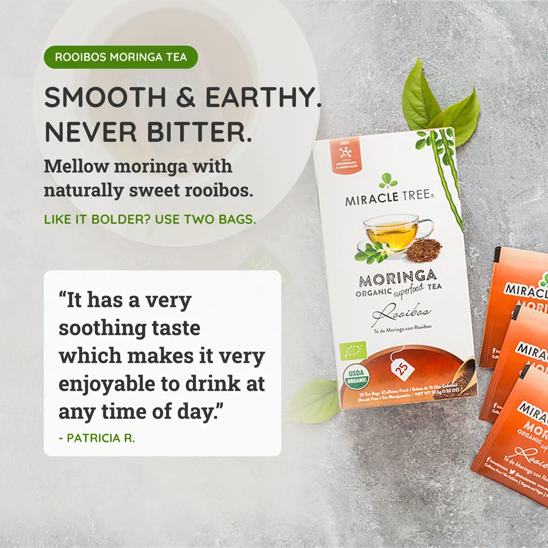 Organic Moringa Tea: Rooibos