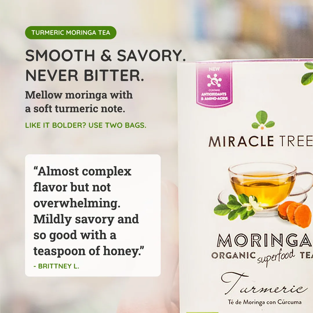 Organic Moringa Tea: Turmeric