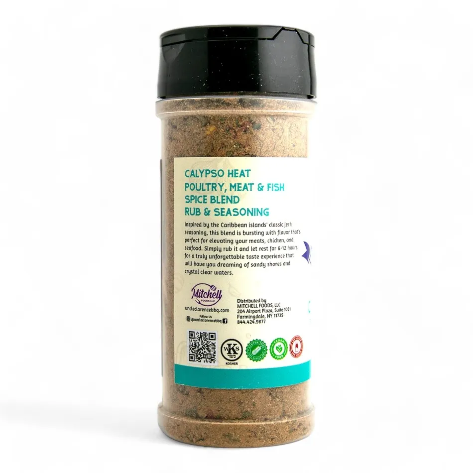 Calypso Heat – Inspired Jerk Seasoning (12 × 4.8 oz PET Bottles)
