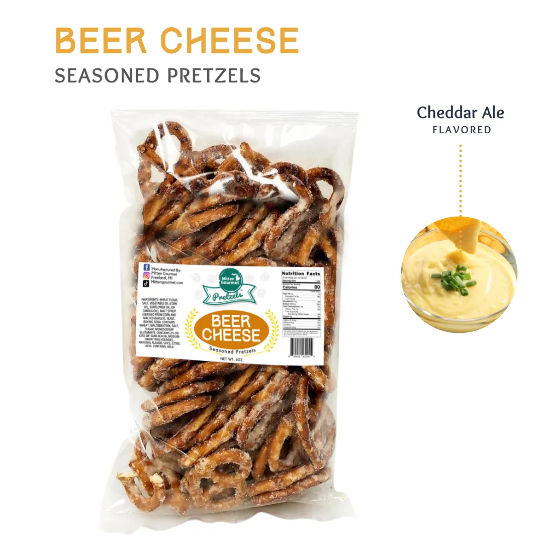 Mitten Gourmet Pretzels Beer Cheese 6oz
