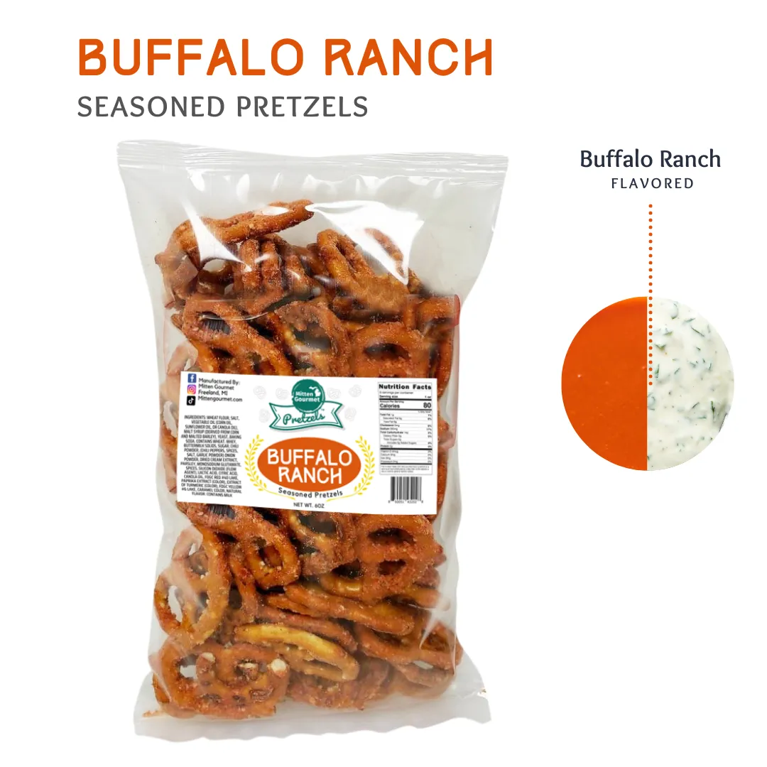 Mitten Gourmet Pretzels Buffalo Ranch 6oz