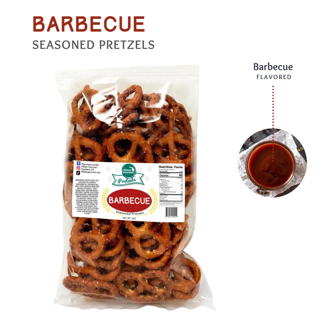 Mitten Gourmet Pretzels Barbecue 6oz 