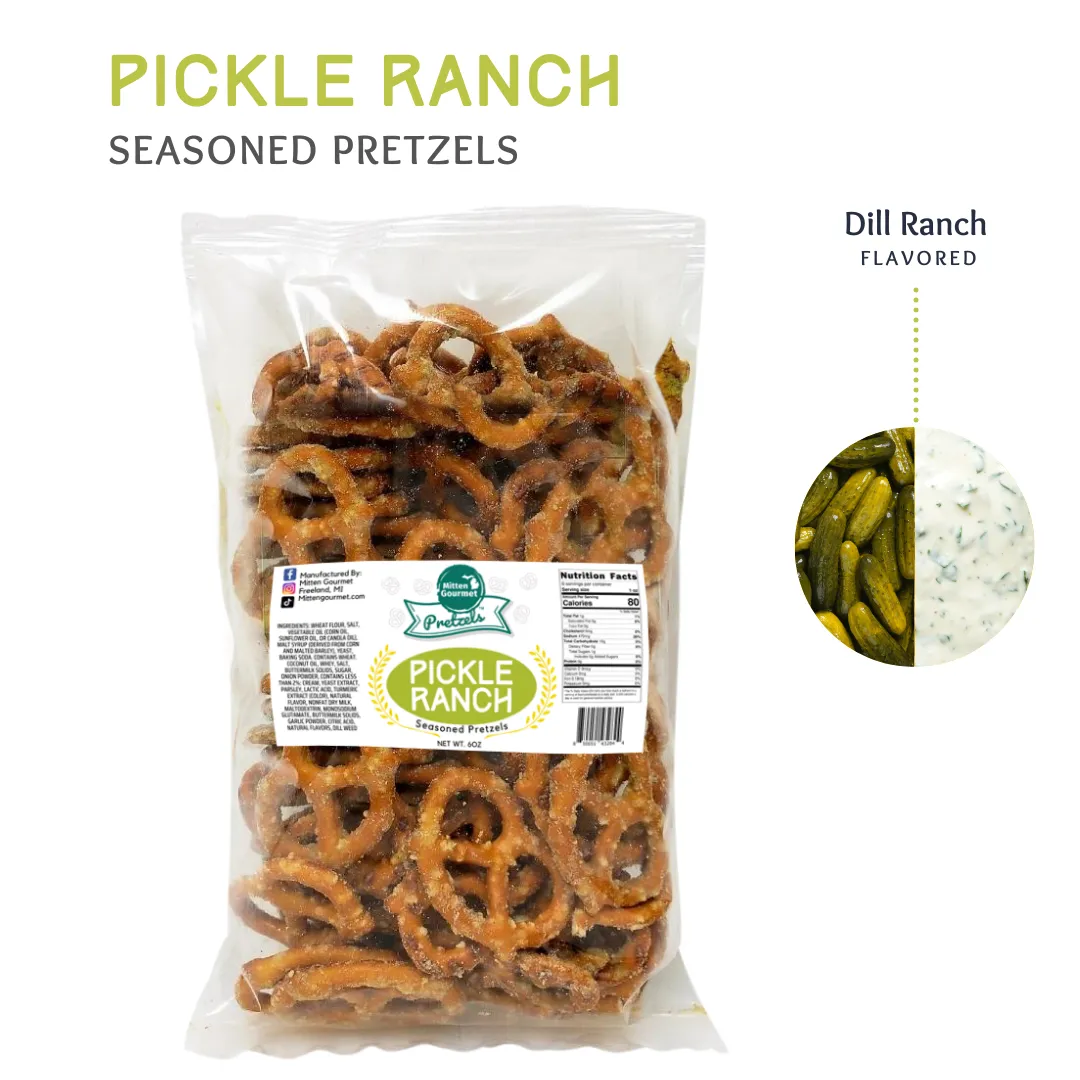 Mitten Gourmet Pretzels Pickle Ranch 6oz
