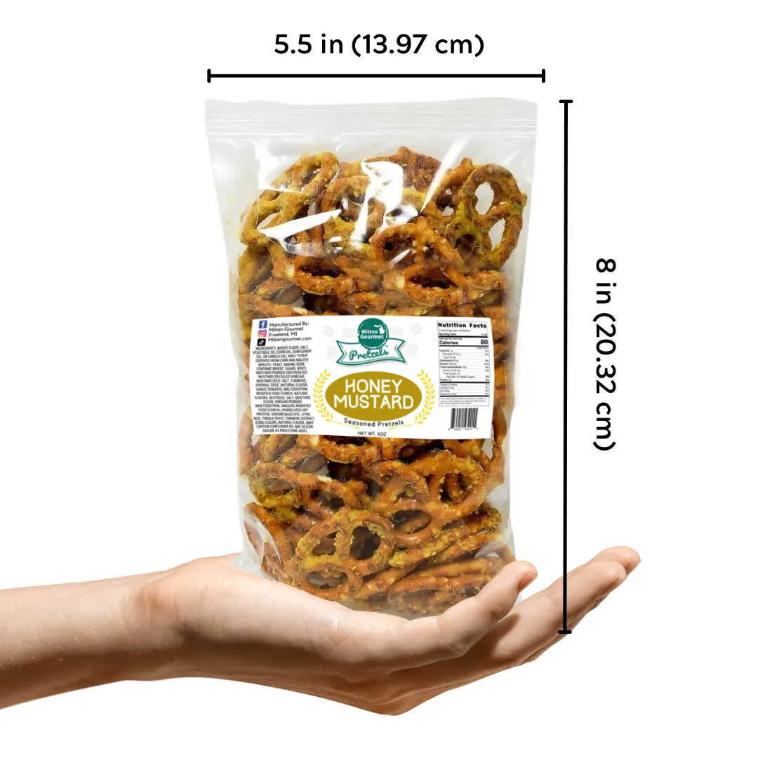 Mitten Gourmet Pretzels Honey Mustard 6oz