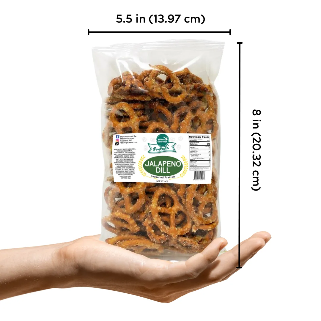 Mitten Gourmet Pretzels Jalapeno Dill 6oz