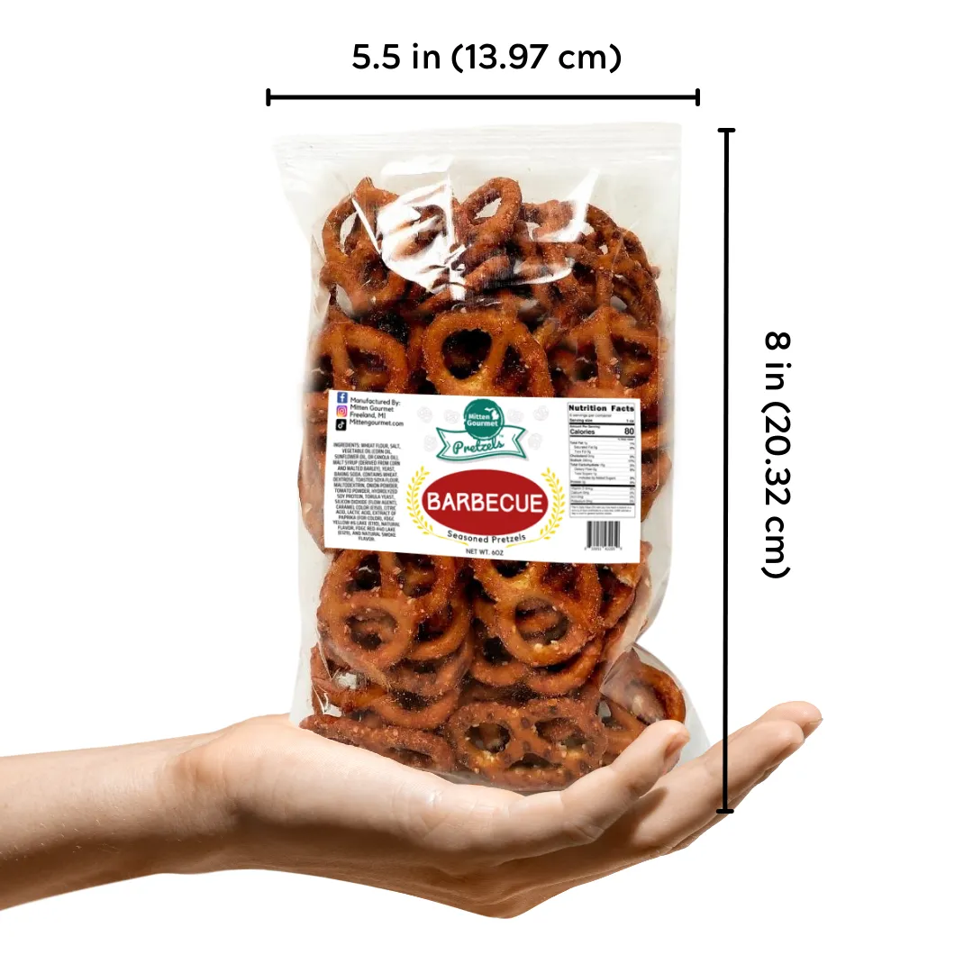 Mitten Gourmet Pretzels Barbecue 6oz 