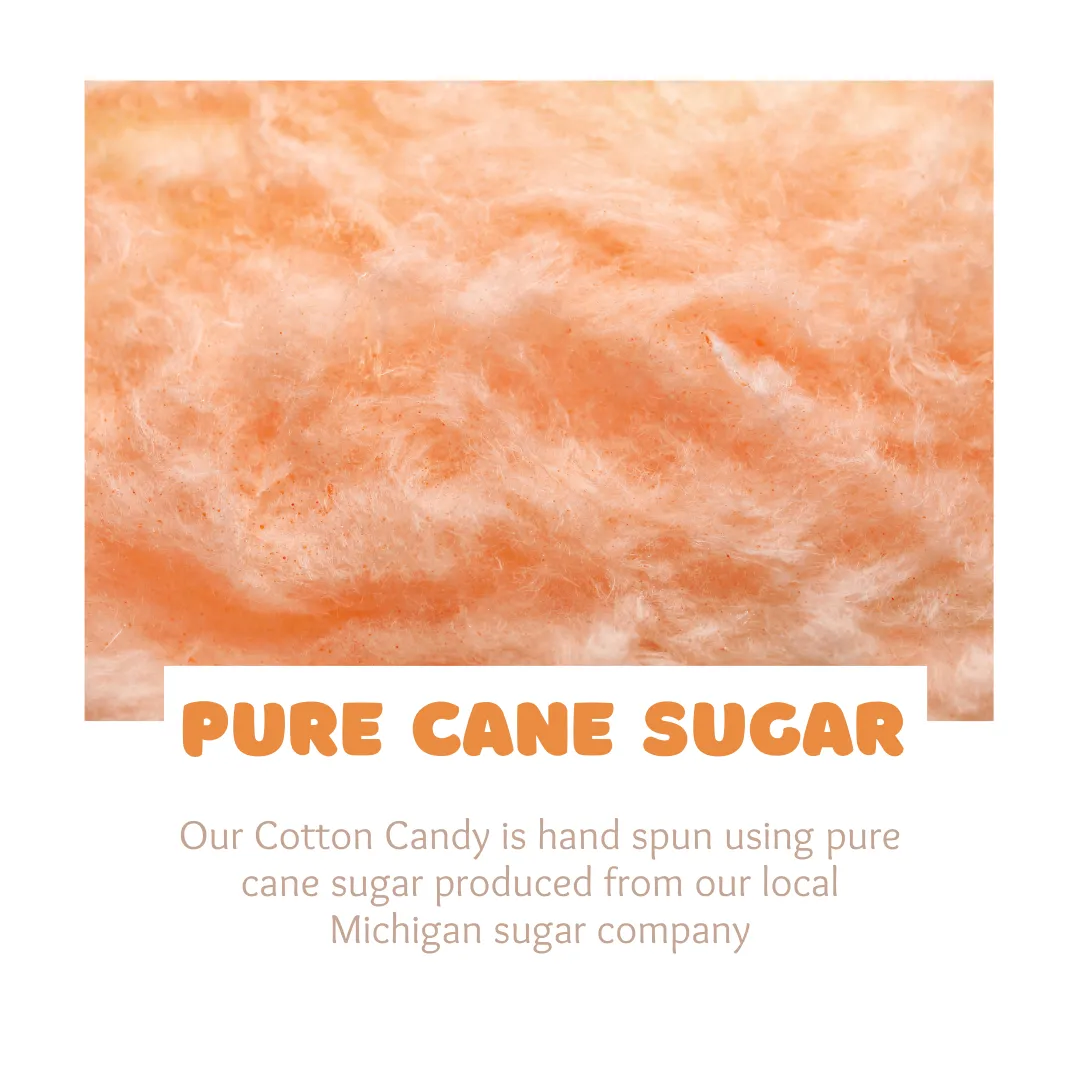 Candy Overload Orange Cotton Candy - Case of 10