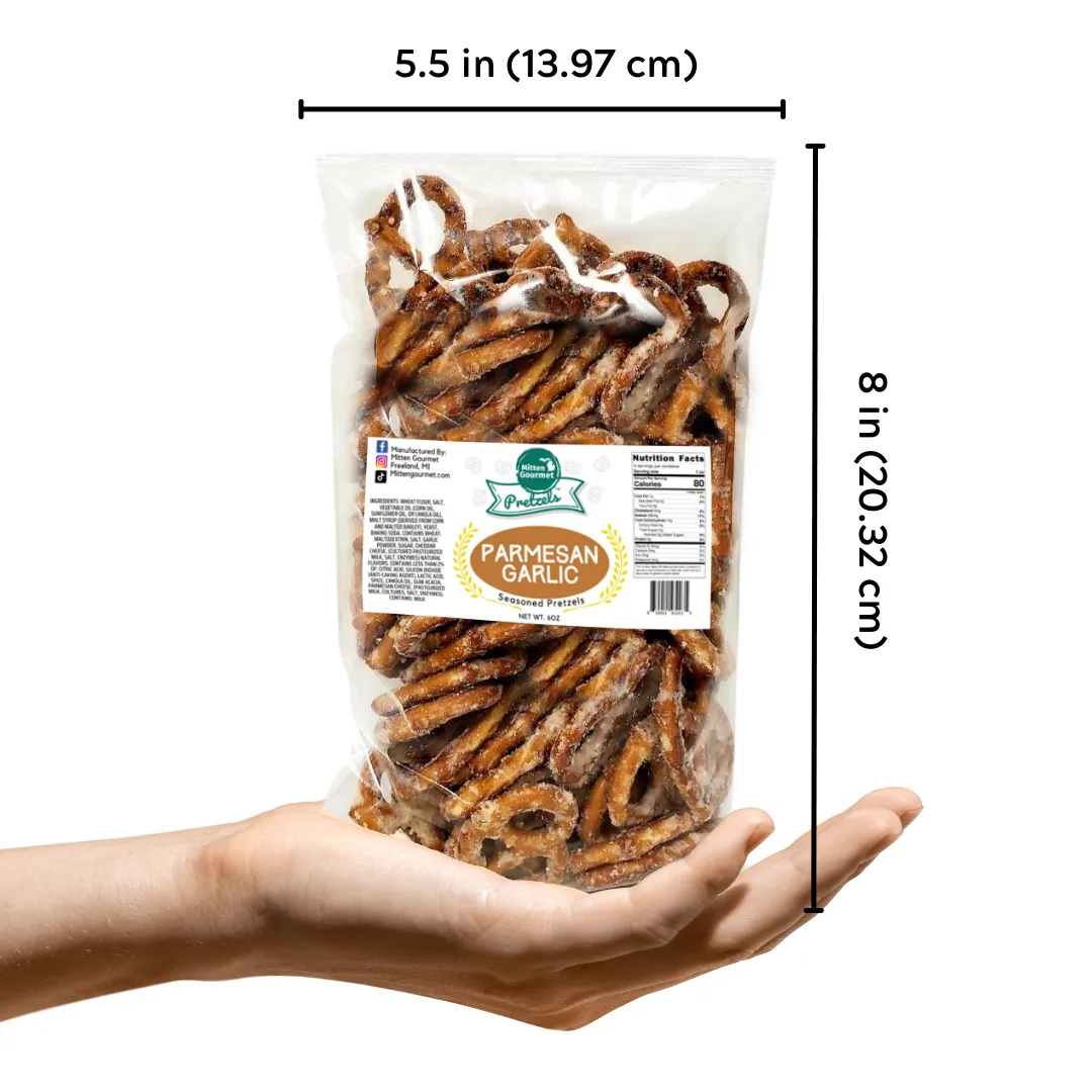 Mitten Gourmet Pretzels Parmesan Garlic 6oz