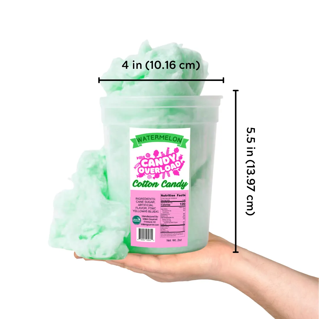 Candy Overload Watermelon Cotton Candy - Case of 10