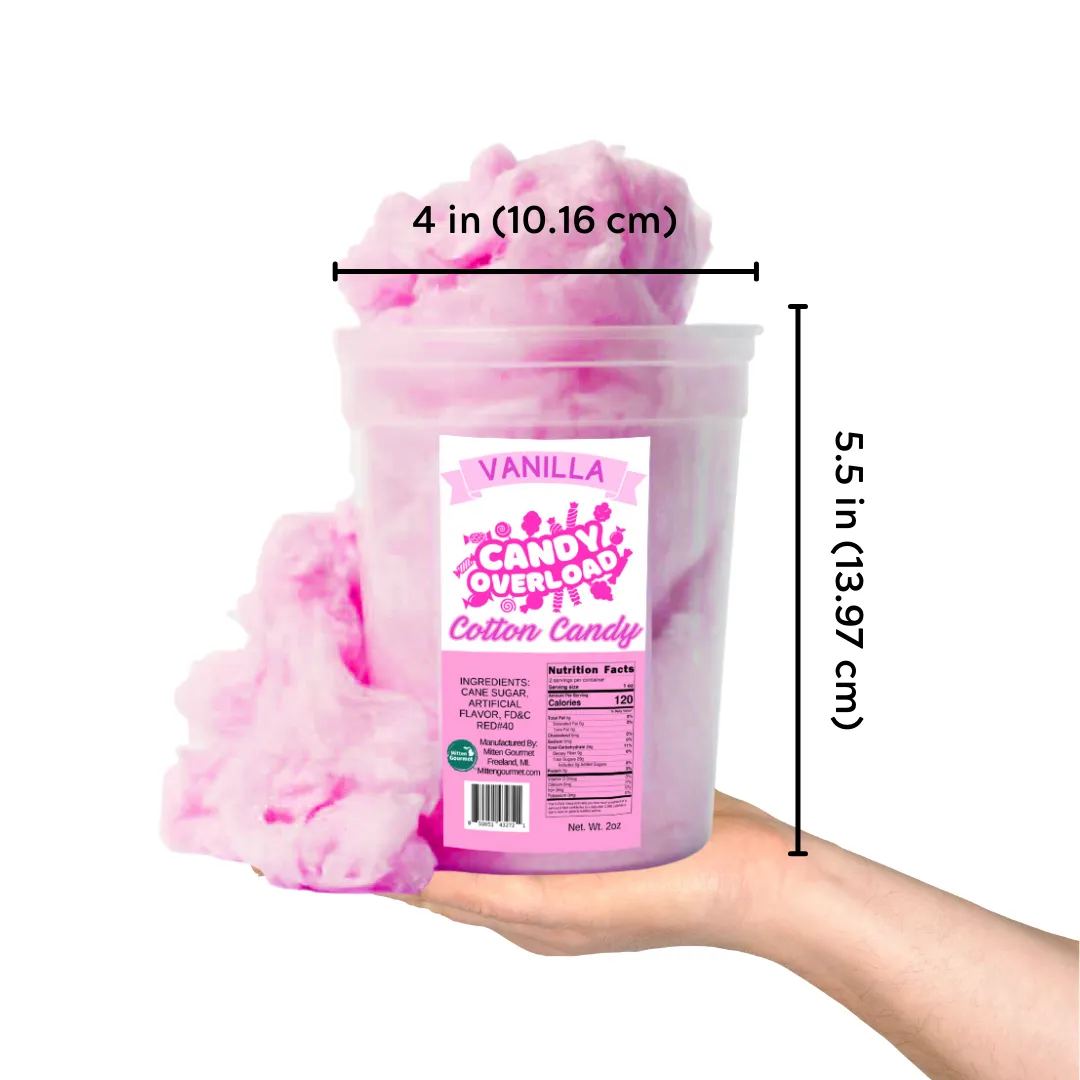Candy Overload Vanilla Cotton Candy - Case of 10