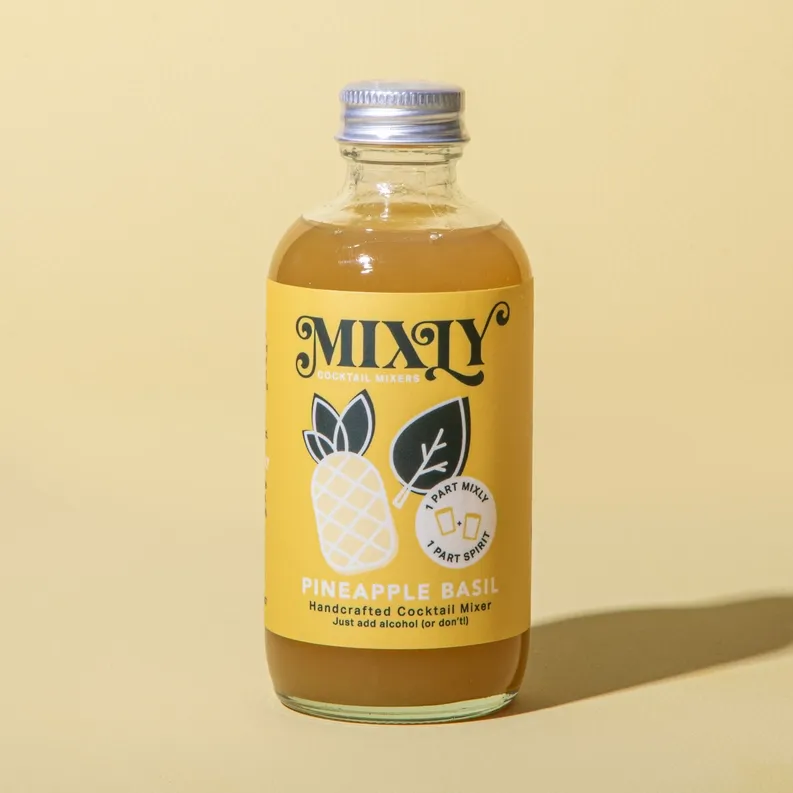 Pineapple Basil 4oz - Cocktail / Mocktail Beverage Mixer