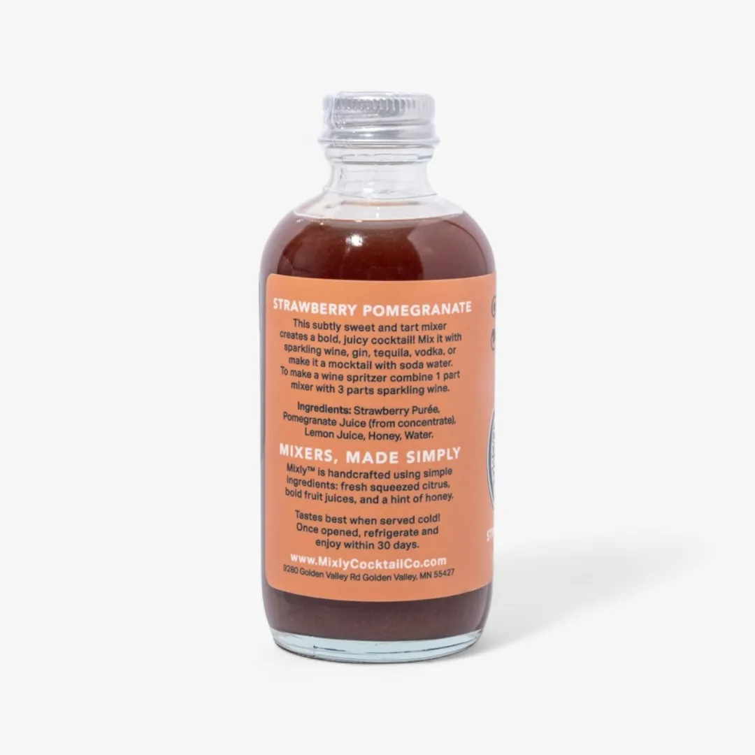Strawberry Pomegranate 4oz - Cocktail / Mocktail Mixers