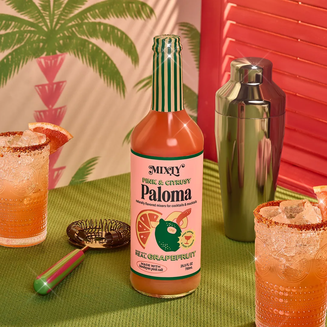 Pink & Citrusy Paloma Cocktail & Mocktail Mixer