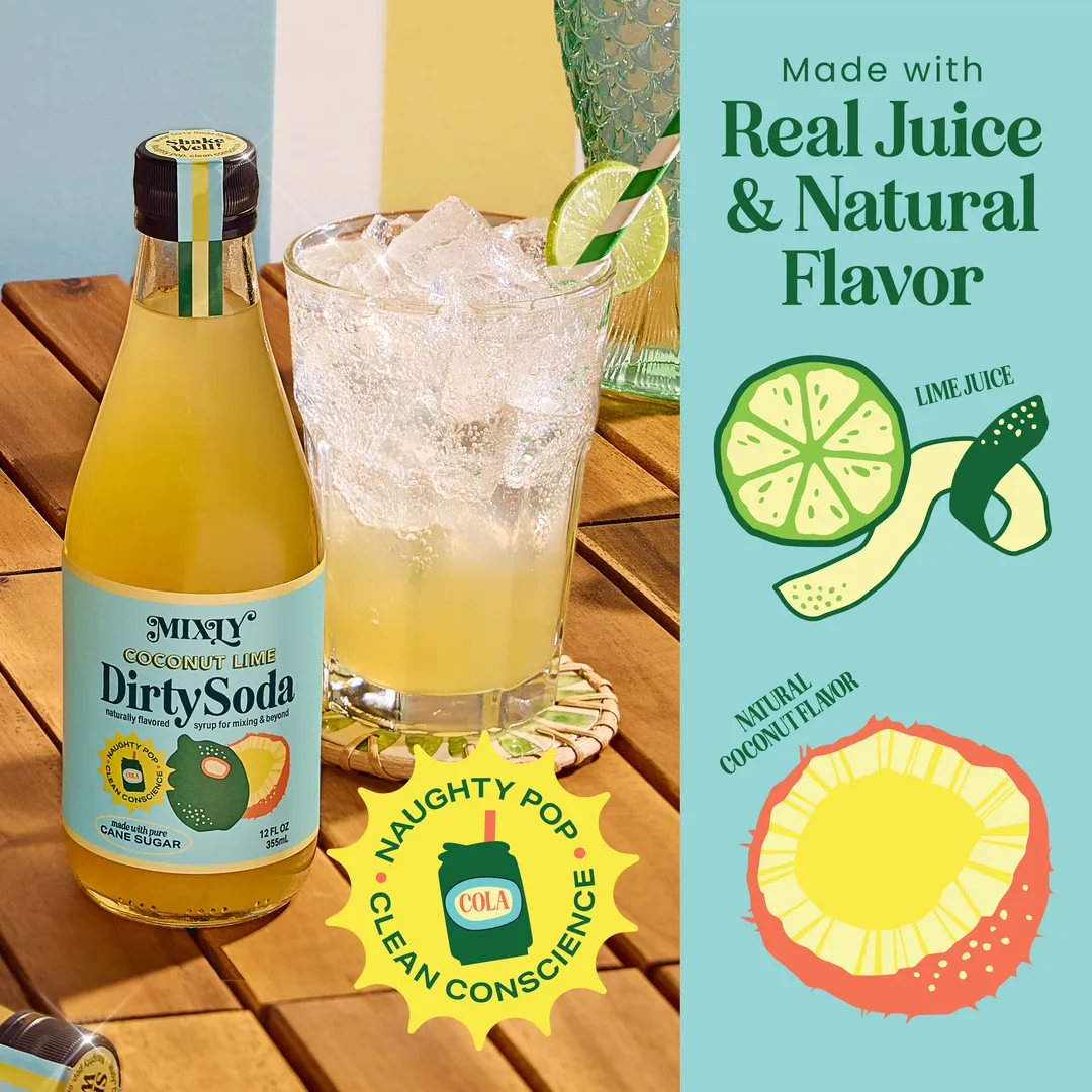 Coconut Lime Dirty Soda Syrup