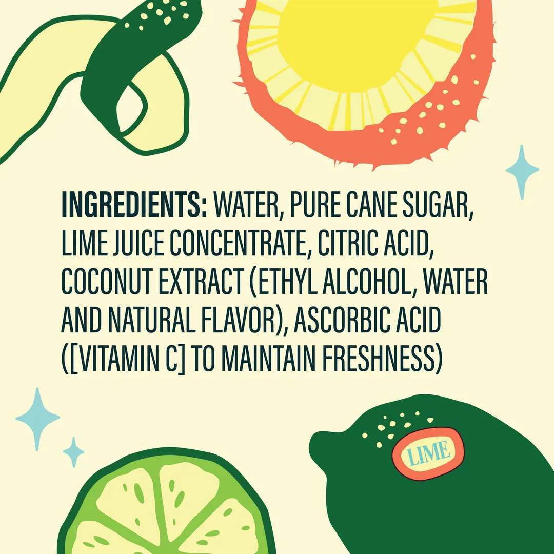Coconut Lime Dirty Soda Syrup