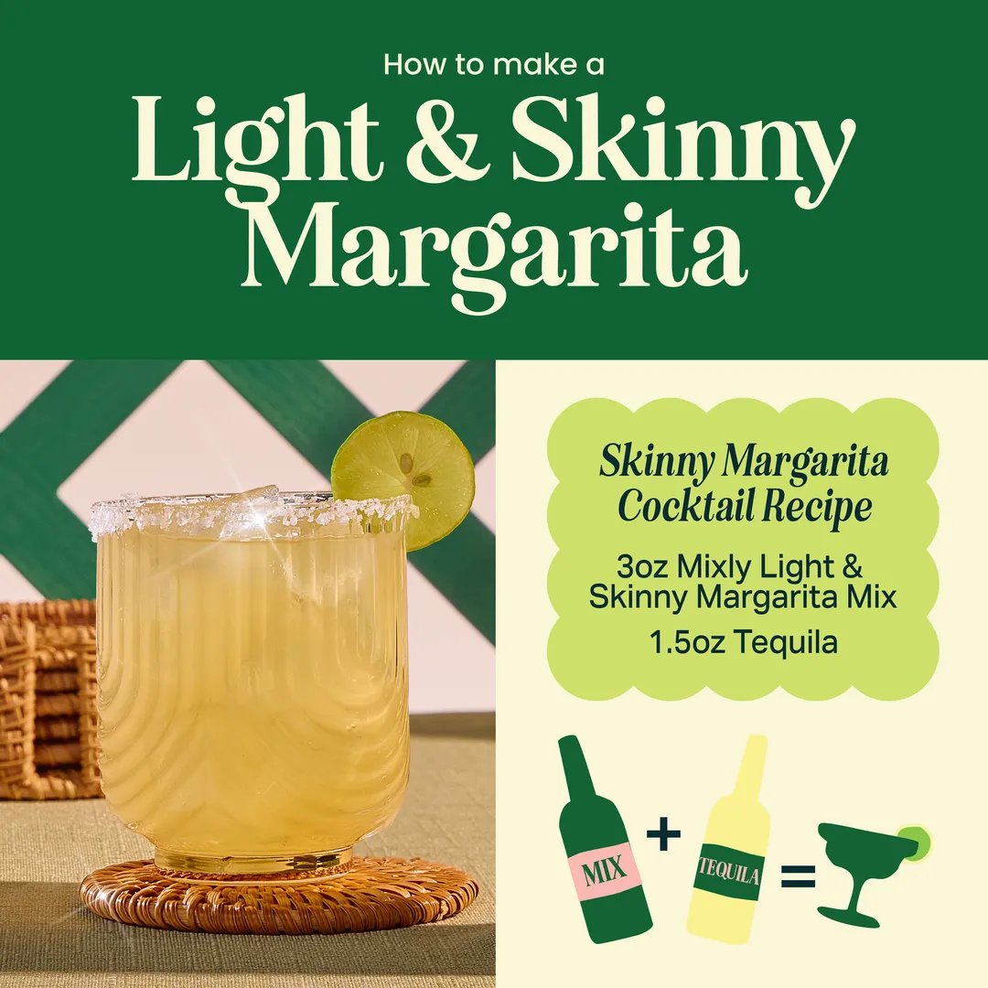 Light & Skinny Margarita Cocktail & Mocktail Mixer 