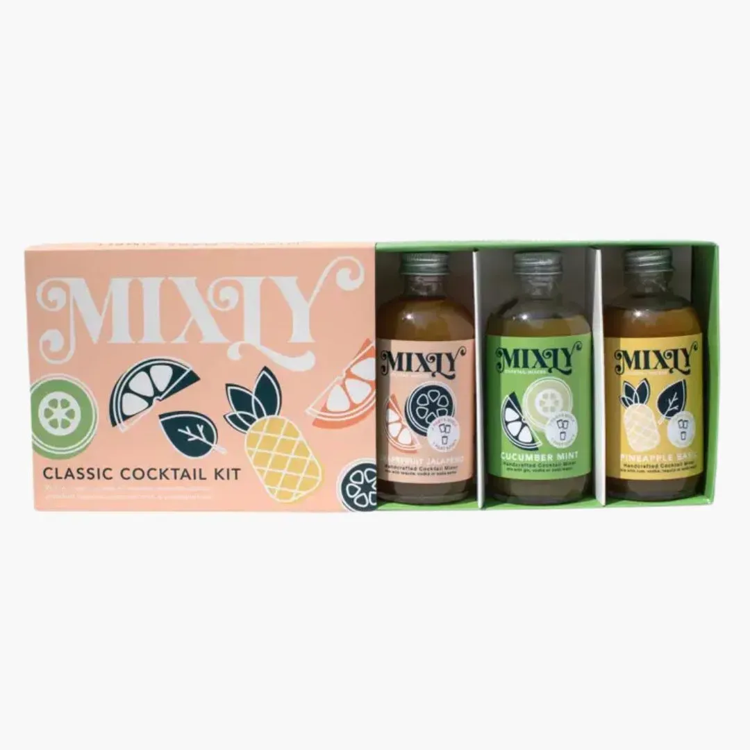 Classic Cocktail Mixer Set | Non Alcoholic Cocktail Mixers & Margarita Mixer Gift Kit