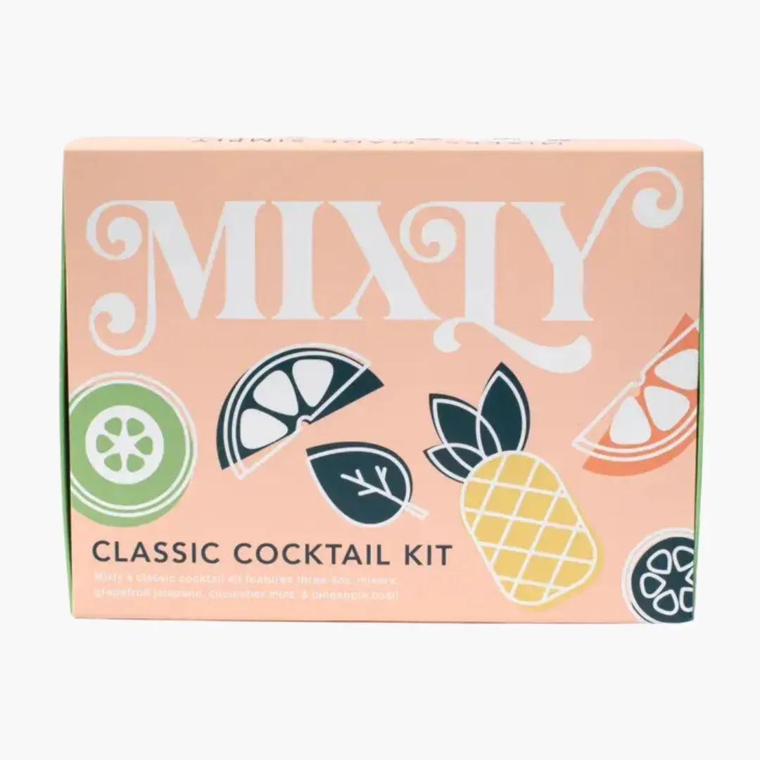 Classic Cocktail Mixer Set | Non Alcoholic Cocktail Mixers & Margarita Mixer Gift Kit