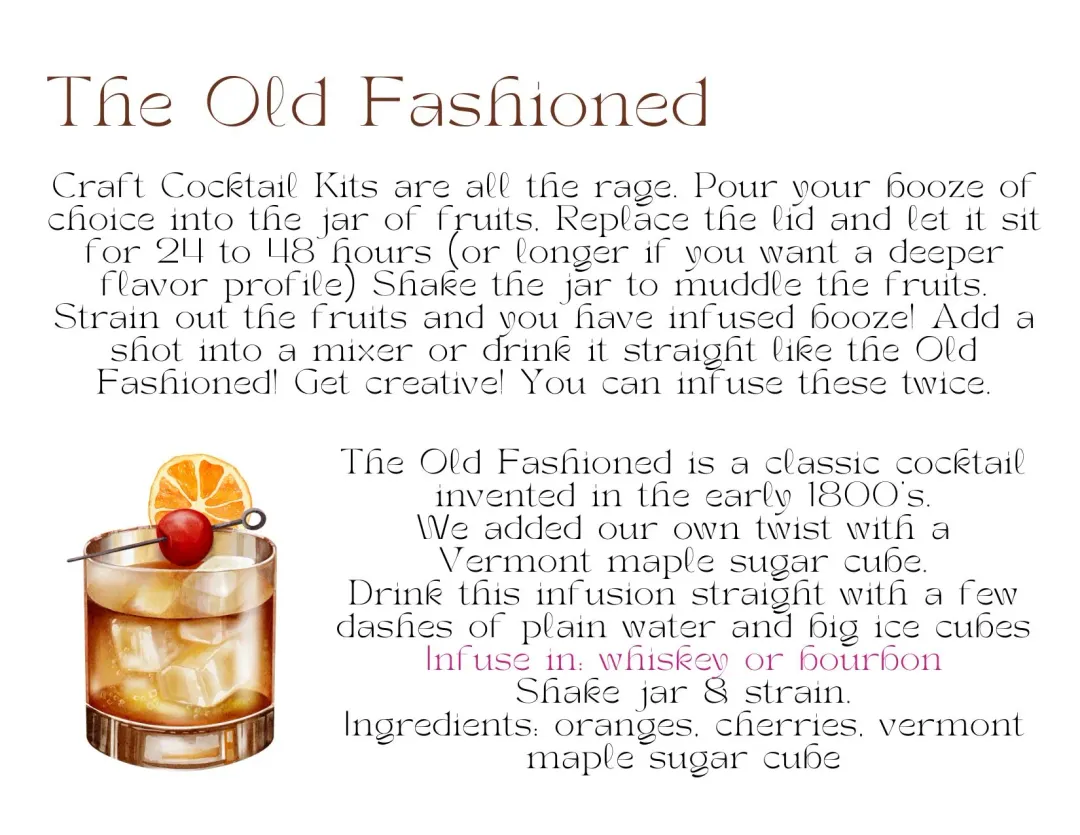 Craft Cocktail Infusion Kits