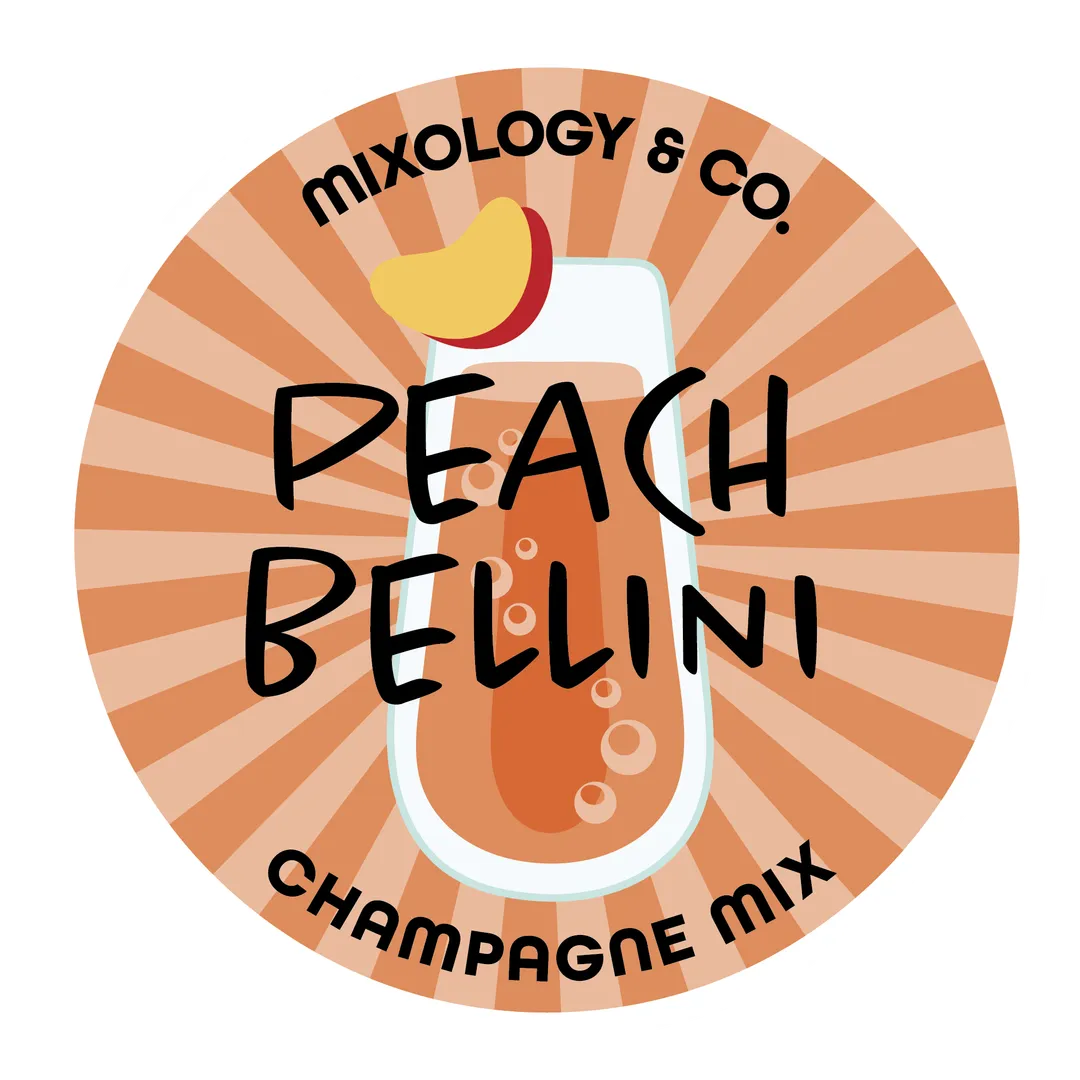Peach Bellini Champagne Cocktail Mix Powder Slushie Pouch 