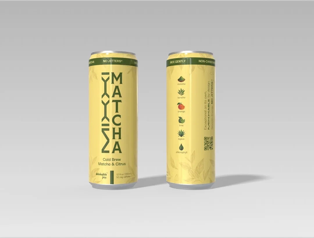Cold Brew Matcha & Citrus Beverage, 12 oz Can - 12 Pack
