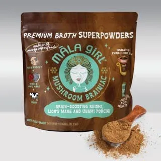 Mushroom Instant Broth Powder w/Porcini, Reishi & Lions Mane