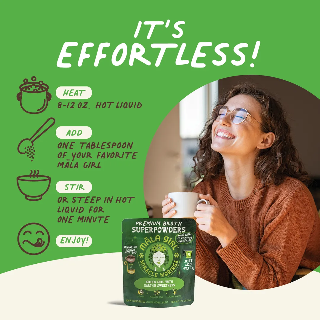 Superfood Broth Powder + Instant Soup Base with Moringa