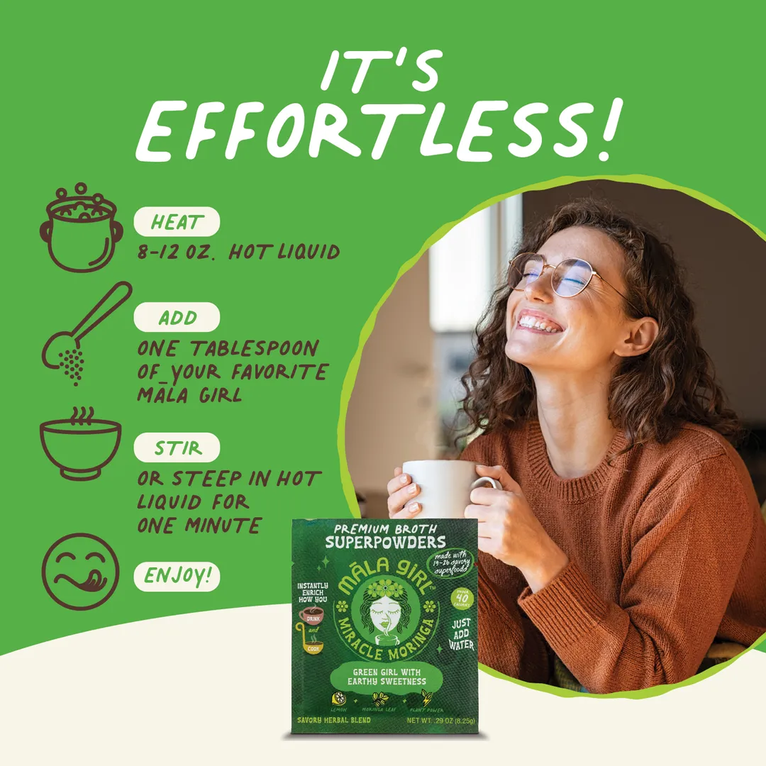 Superfood Broth Powder + Instant Soup Base with Moringa