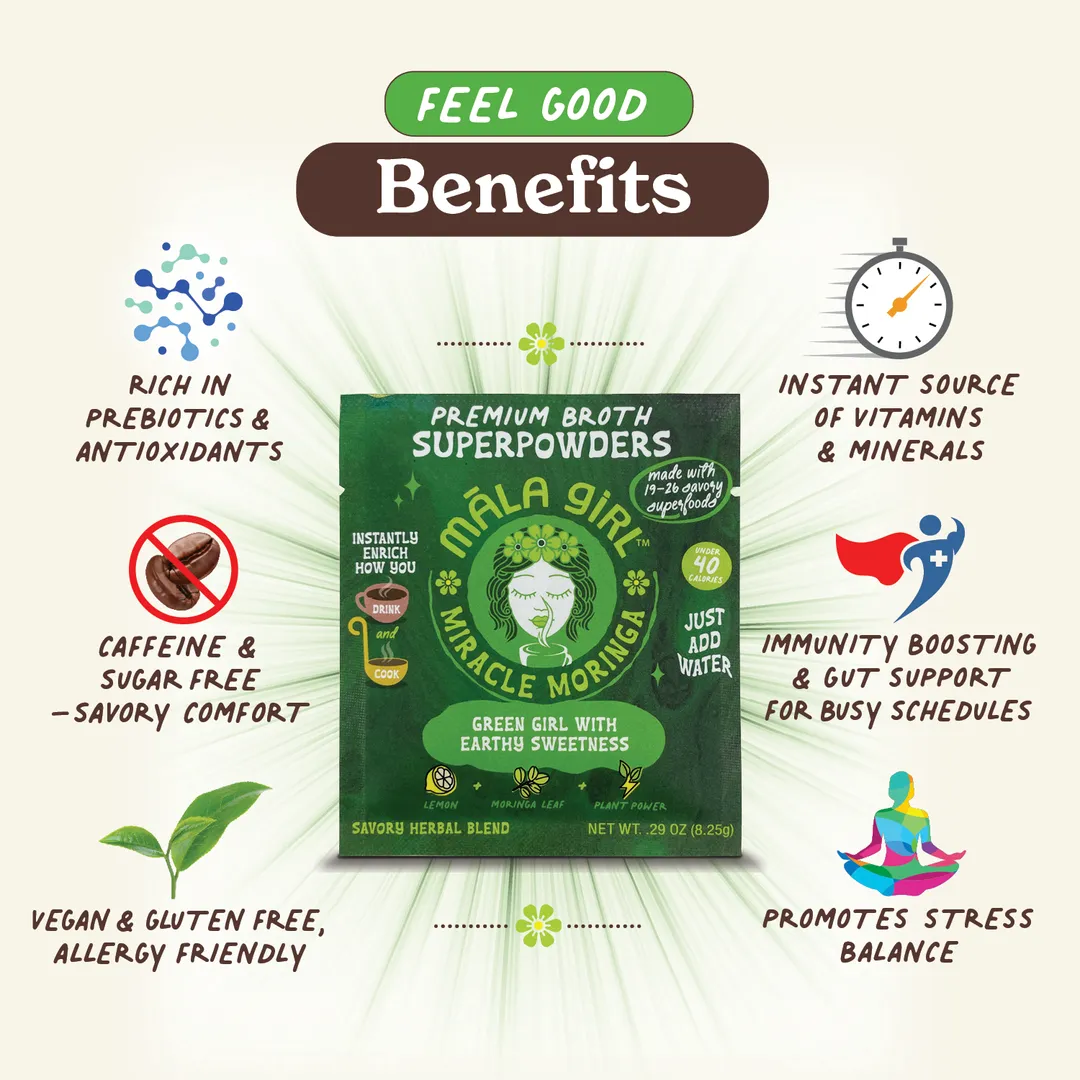 Superfood Broth Powder + Instant Soup Base with Moringa