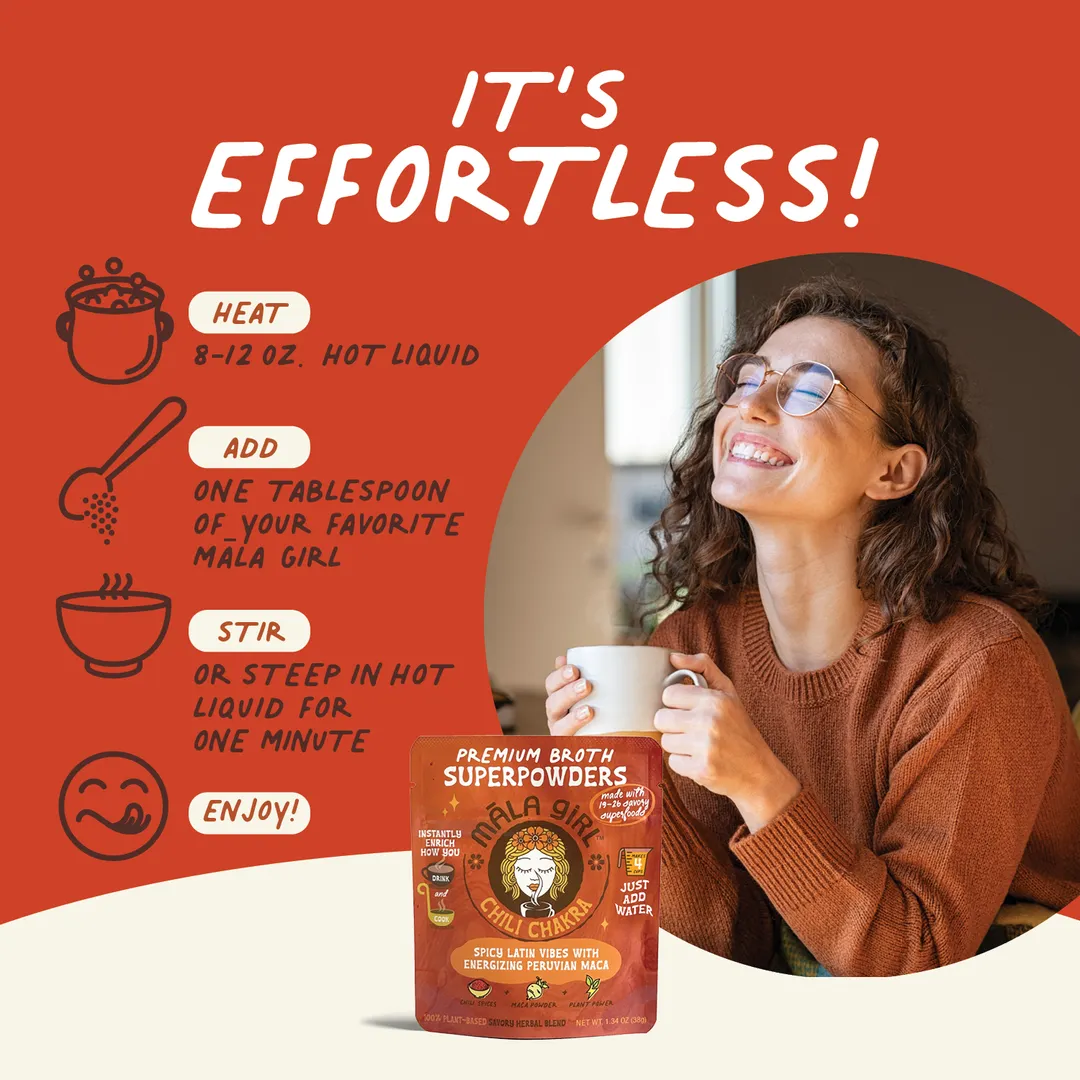 Superfood Broth Powder + Instant Soup Base w/ Peruvian Maca