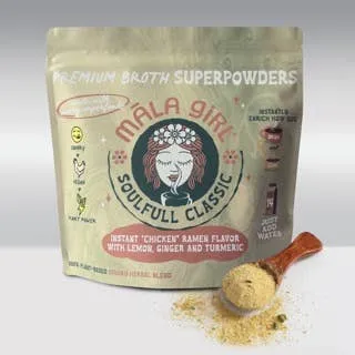 Superfood Instant Broth Powder w/ Lemon Ginger and Turmeric