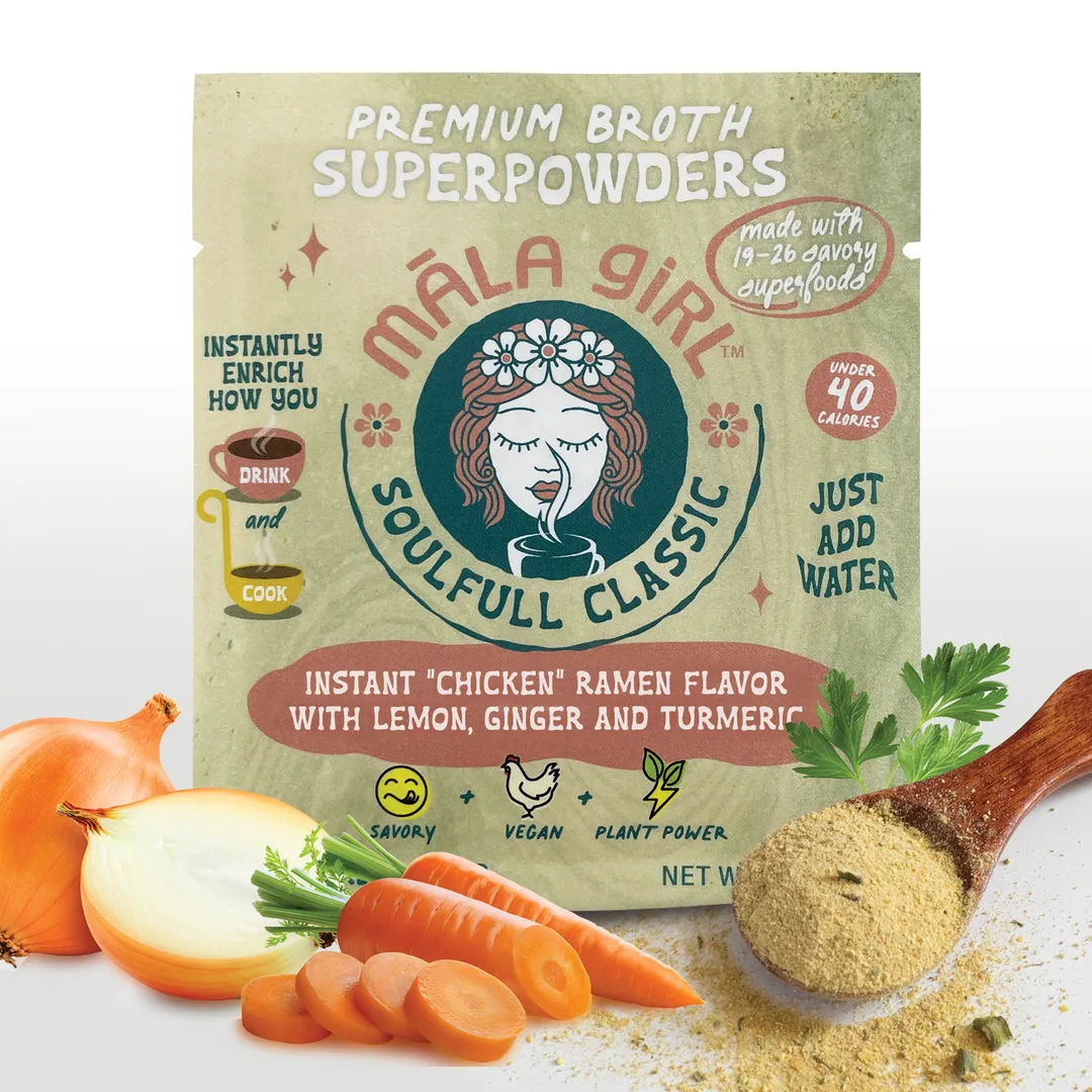 Superfood Instant Broth Powder w/ Lemon Ginger and Turmeric