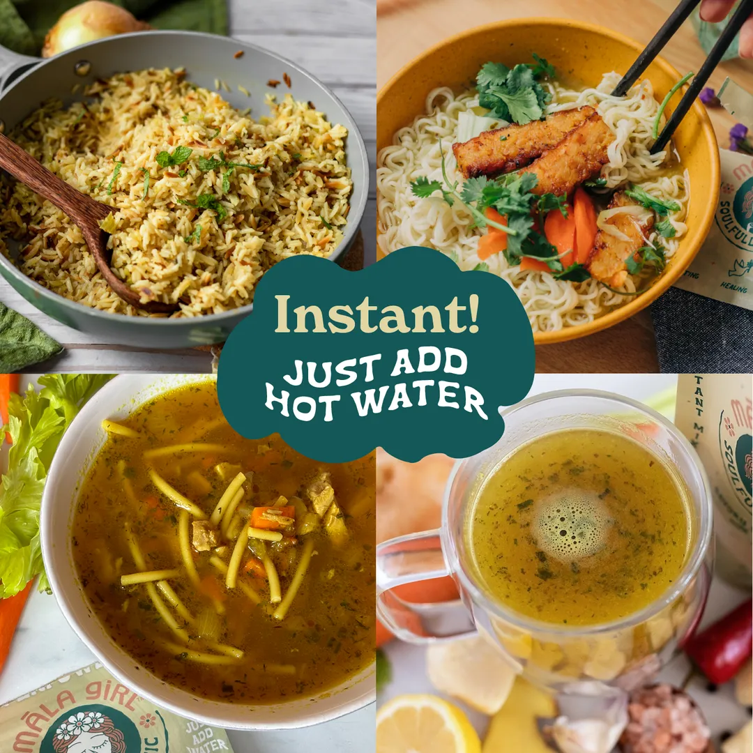 Superfood Instant Broth Powder w/ Lemon Ginger and Turmeric