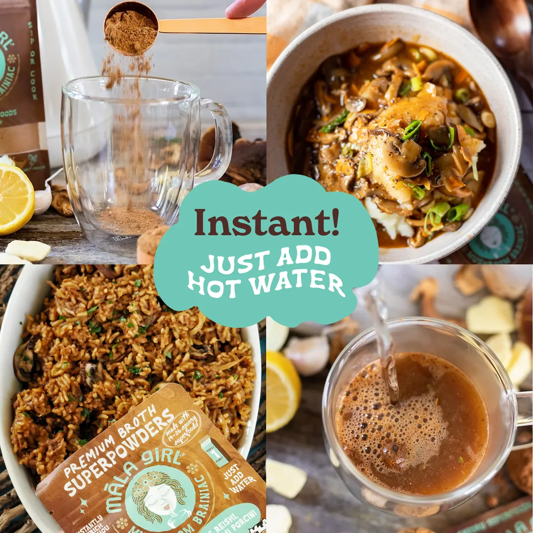 Superfood Instant Broth Powder w/ Reishi and Lions Mane