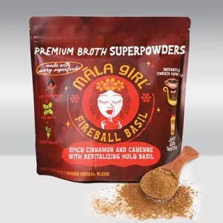 Superfood Instant Broth Powder w/ Spicy Cinnamon+Holy Basil