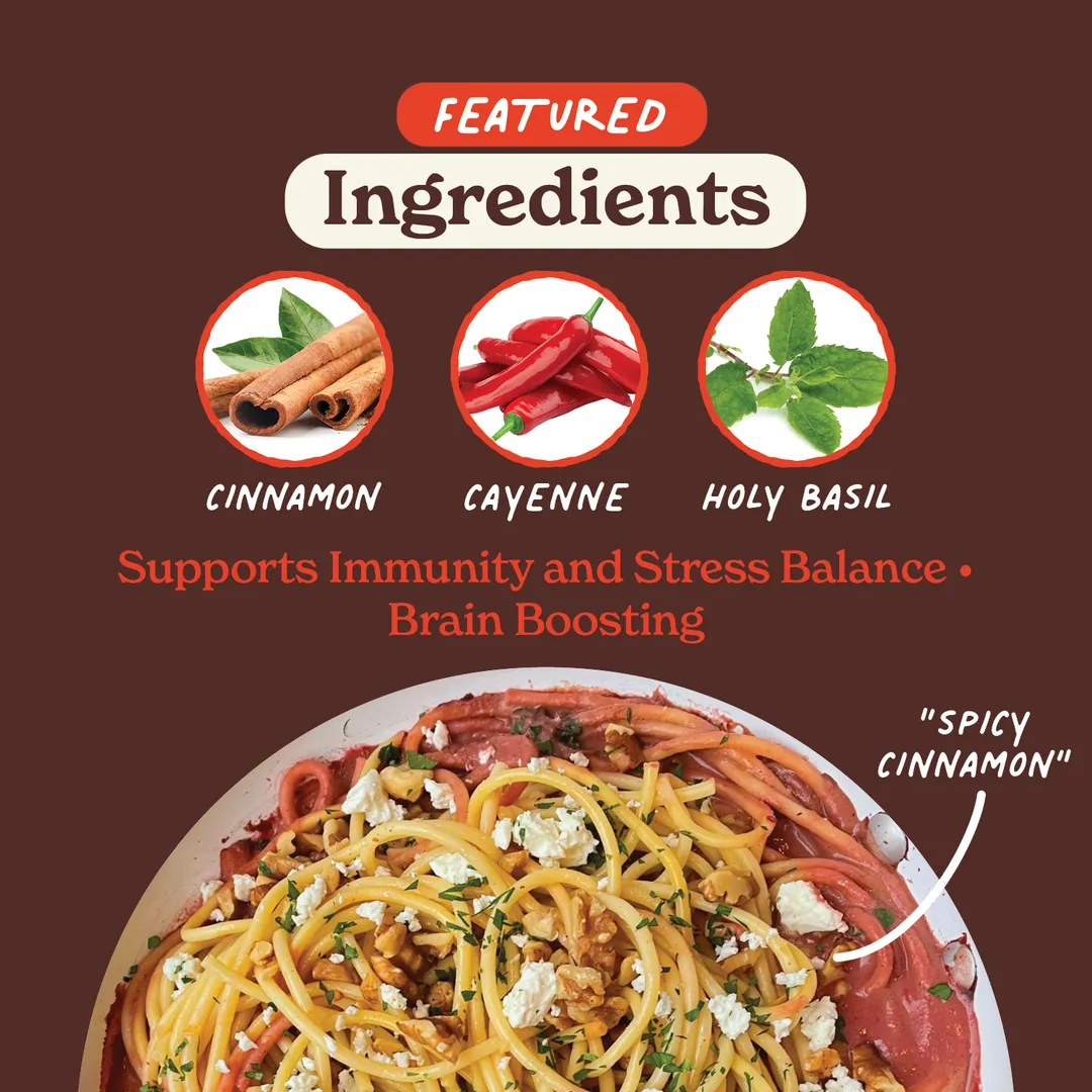 Superfood Instant Broth Powder w/ Spicy Cinnamon+Holy Basil