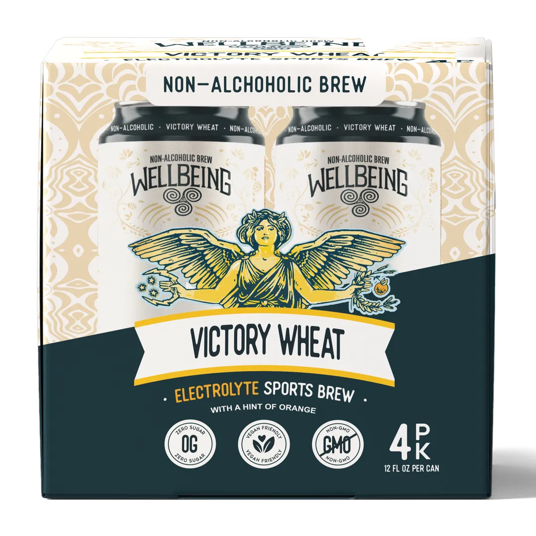 NOW IN 12oz! WellBeing Victory Citrus Wheat + Electrolytes (4-6pks) 12oz cans