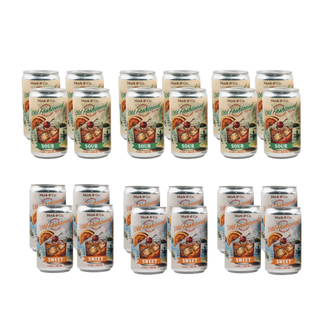 Wisconsin Old Fashioned - Assorted Case- 6 Sets of 4 