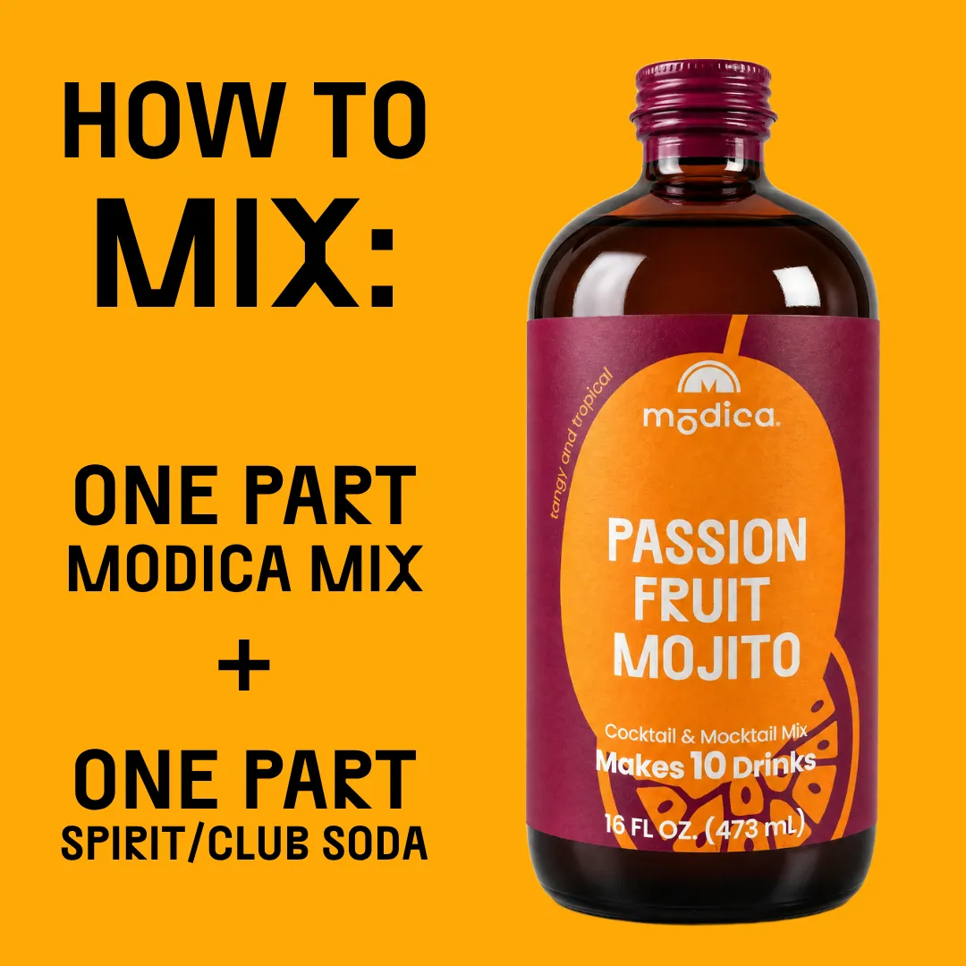 Passionfruit Mojito Cocktail + Mocktail Mix | Premium, Award-Winning, Mixologist-Crafted